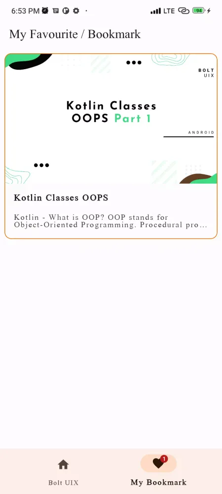 Screenshot di Blog2App