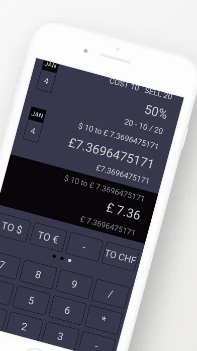 Zrzuty ekranu Wedge - Business Calculator