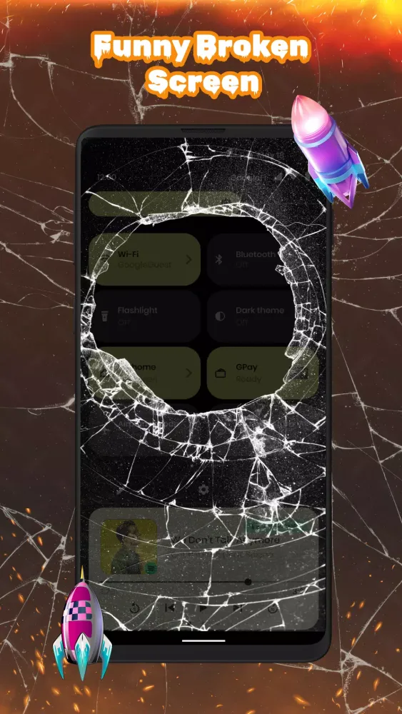 Time Bomb Broken Screen Effect Screenshots