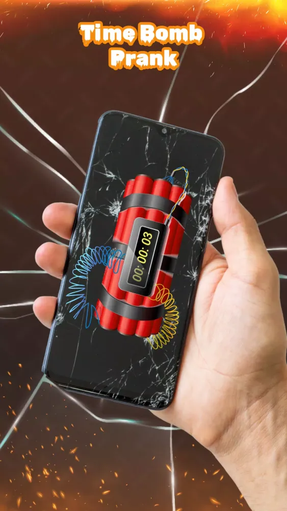 Time Bomb Broken Screen Effect Screenshots
