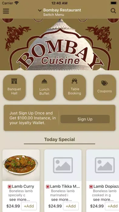 Bombay Cuisine & Banquet Hall Screenshots