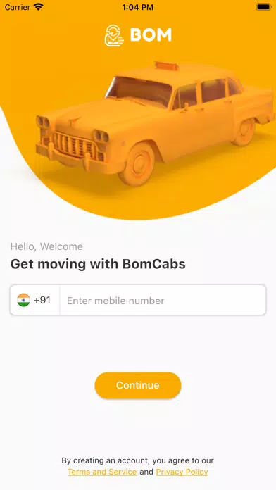 Bom Cabs(Taxi,Auto & Delivery) Ekran Görüntüleri
