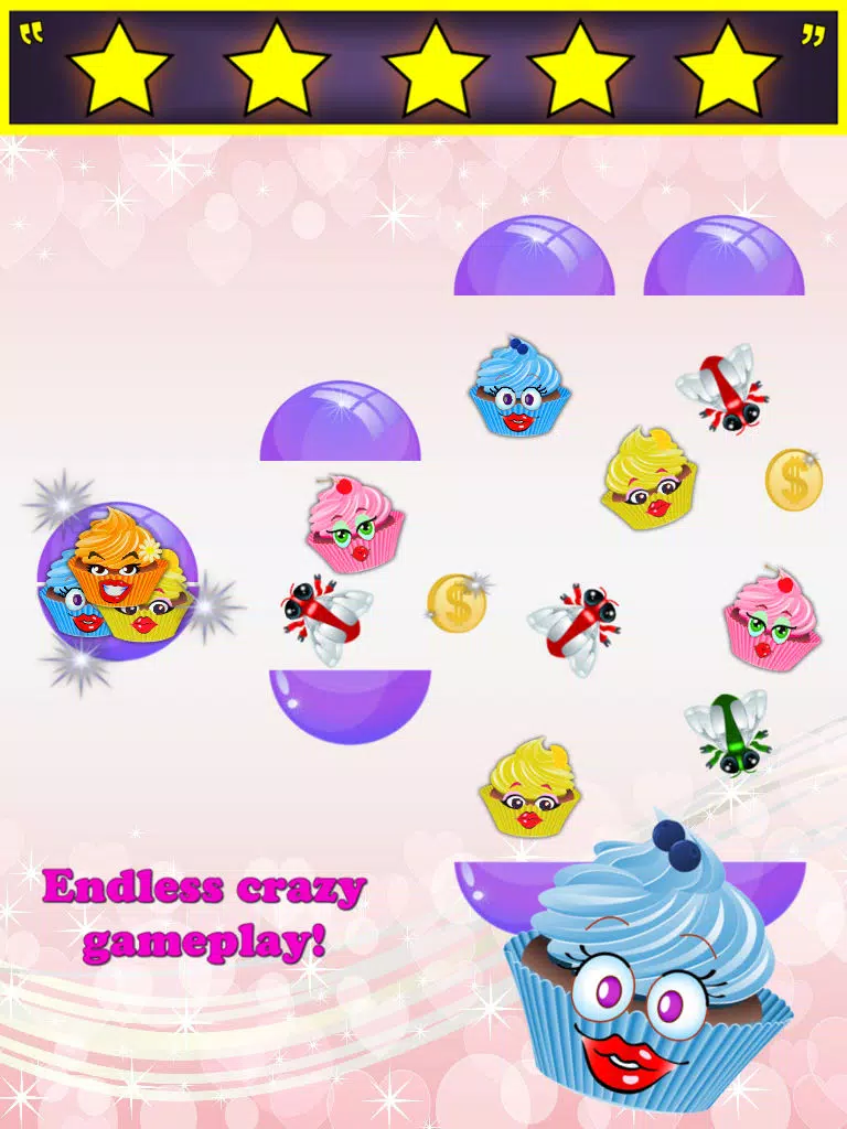 Cupcake Catch - Sweet Pretty Cool Glitter Cake Catching Fun for Girls Hot Top Maker Making Smile Happy Love Sprinkles Rainbow Smart Super Color Catcher Amazing Endless Hot Market Bakery Rush Dash Temple Saga Treat Make Game iPad 应用截图