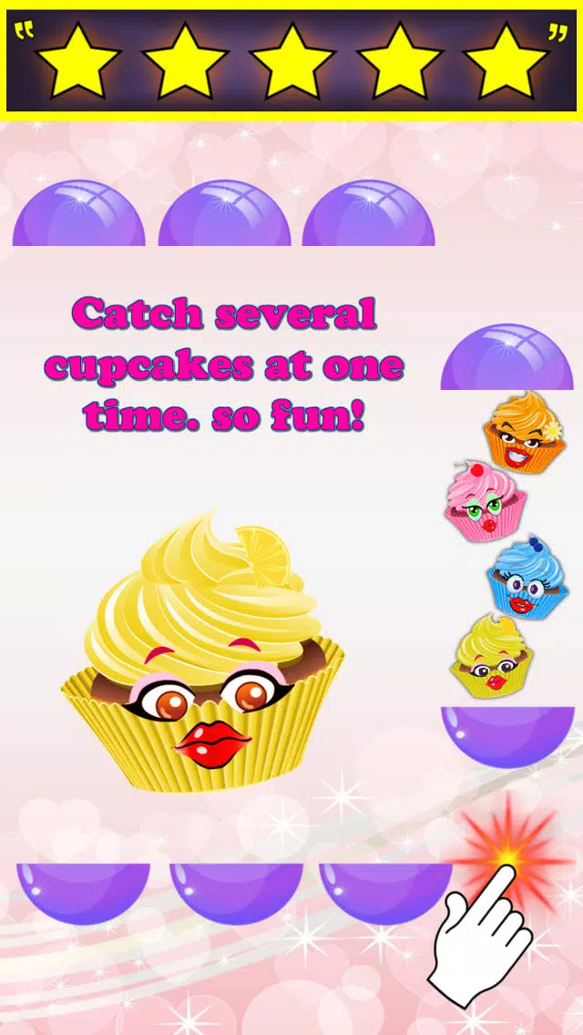 Cupcake Catch - Sweet Pretty Cool Glitter Cake Catching Fun for Girls Hot Top Maker Making Smile Happy Love Sprinkles Rainbow Smart Super Color Catcher Amazing Endless Hot Market Bakery Rush Dash Temple Saga Treat Make Game应用截图