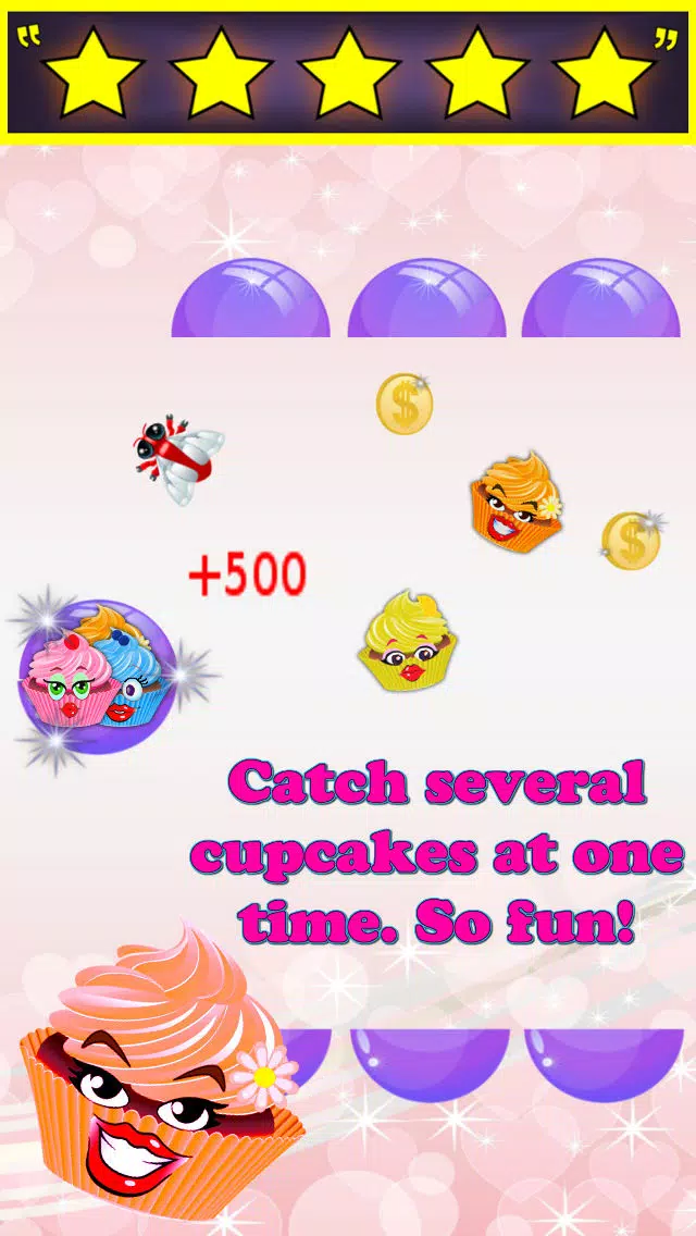 Cupcake Catch - Sweet Pretty Cool Glitter Cake Catching Fun for Girls Hot Top Maker Making Smile Happy Love Sprinkles Rainbow Smart Super Color Catcher Amazing Endless Hot Market Bakery Rush Dash Temple Saga Treat Make Game应用截图