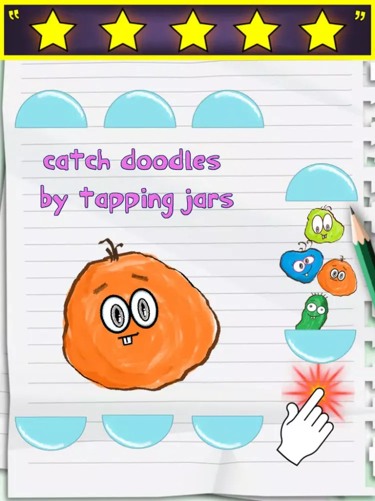 Capturas de pantalla de Doodle Catch - Fun Shoot The Bad Guy Game iPad 