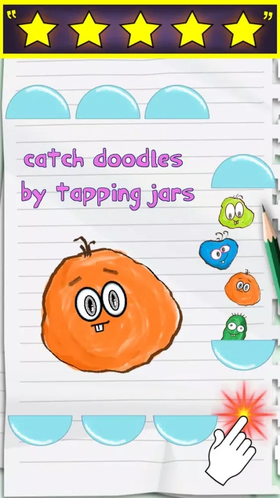 Capturas de pantalla de Doodle Catch - Fun Shoot The Bad Guy Game