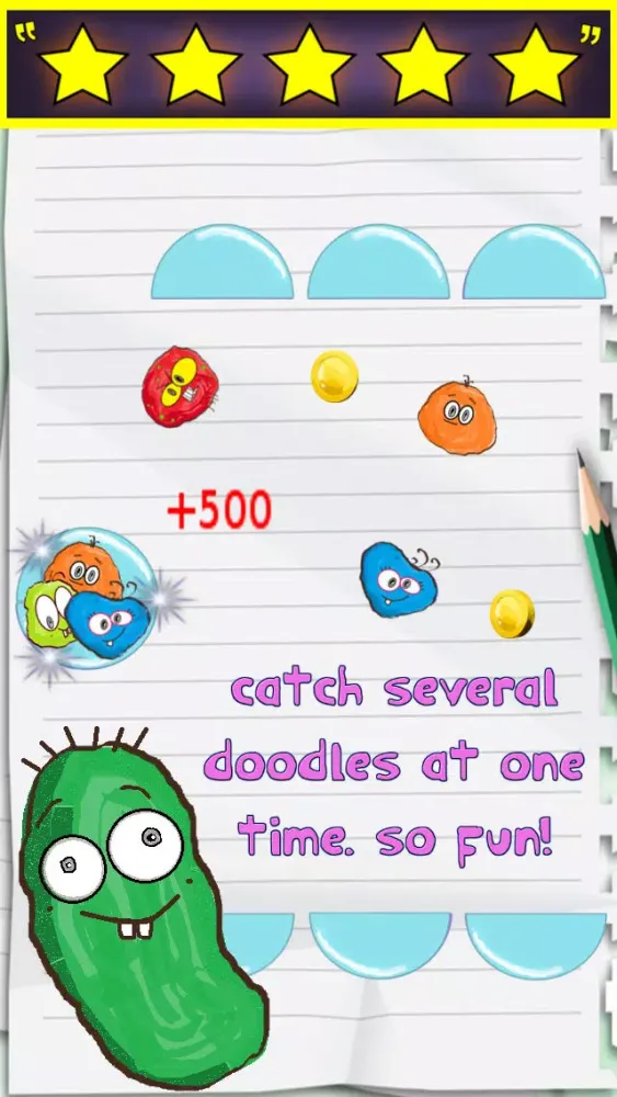 Capturas de pantalla de Doodle Catch - Fun Shoot The Bad Guy Game