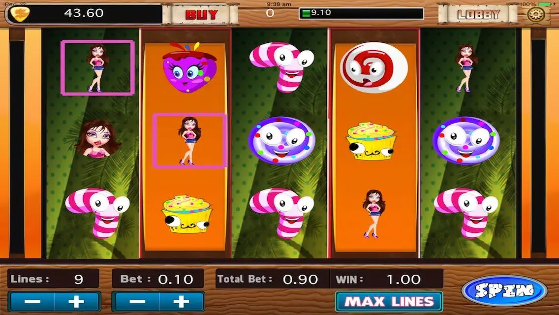 ภาพหน้าจอของ Pretty Pink Slots - Sweet Candy Slot Fun Game