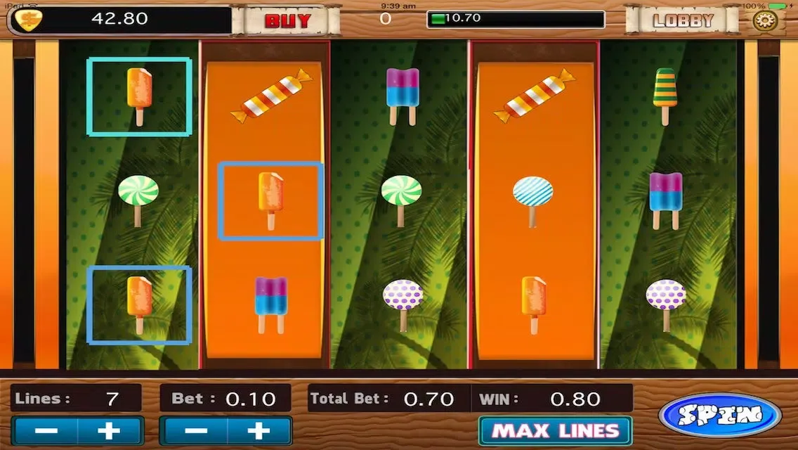 ภาพหน้าจอของ Pretty Pink Slots - Sweet Candy Slot Fun Game