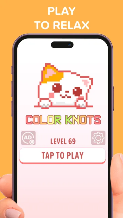 Tangkapan layar Color Knots Puzzle
