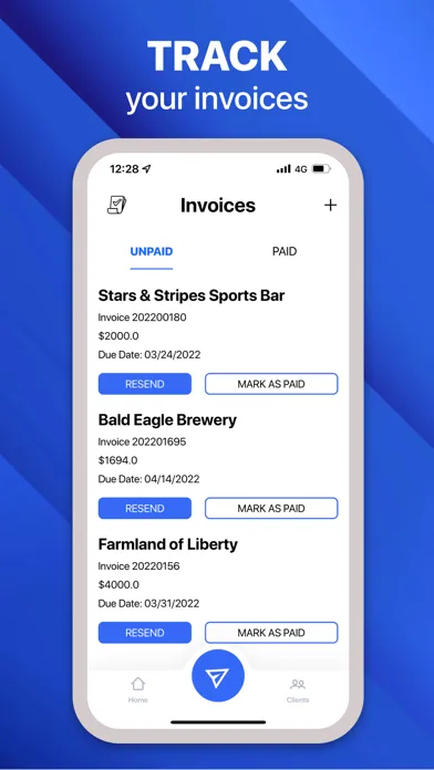 Captures d'écran de The Invoice Maker app