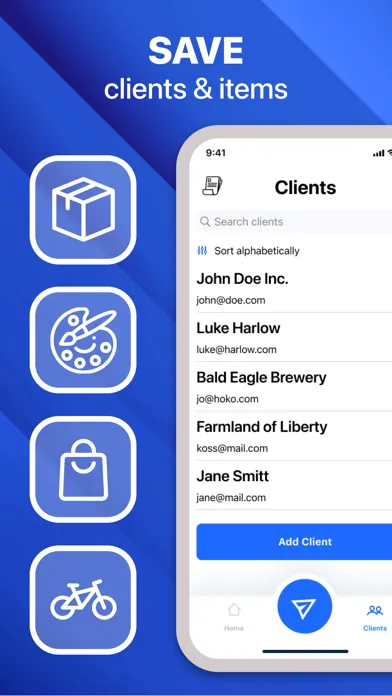 Captures d'écran de The Invoice Maker app