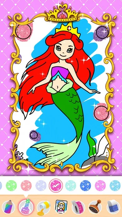 Captures d'écran de Princess coloring book drawing