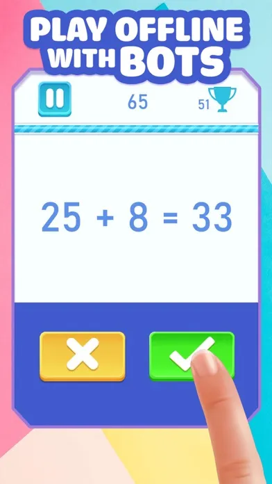 Скриншоты Math online - two player games