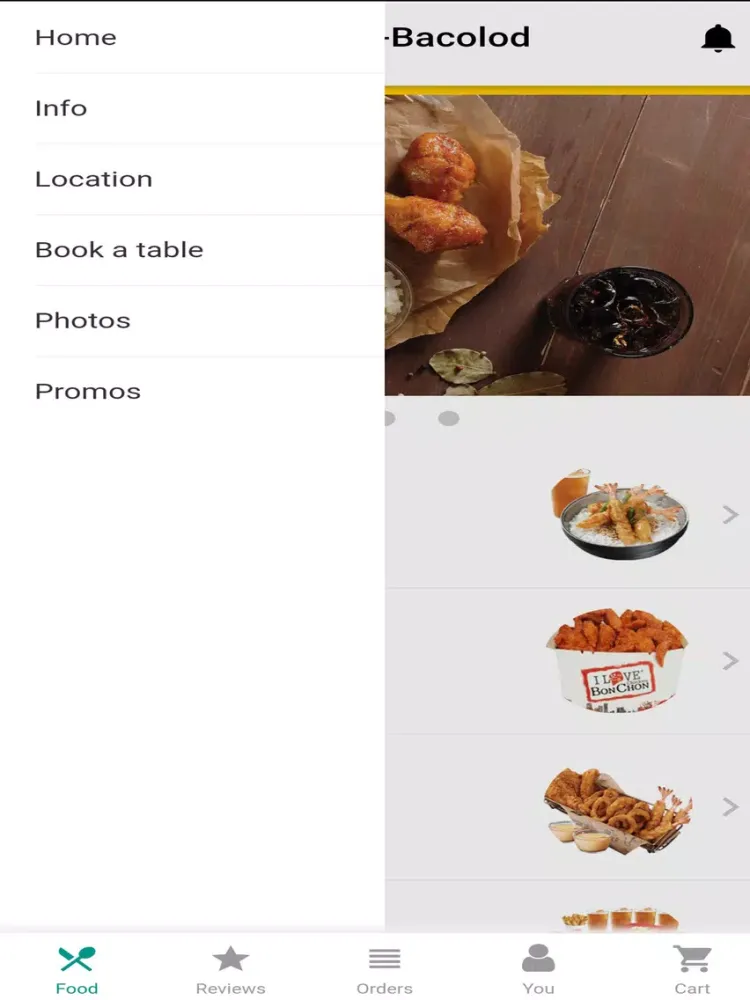 Zrzuty ekranu BonChon Bacolod iPad 