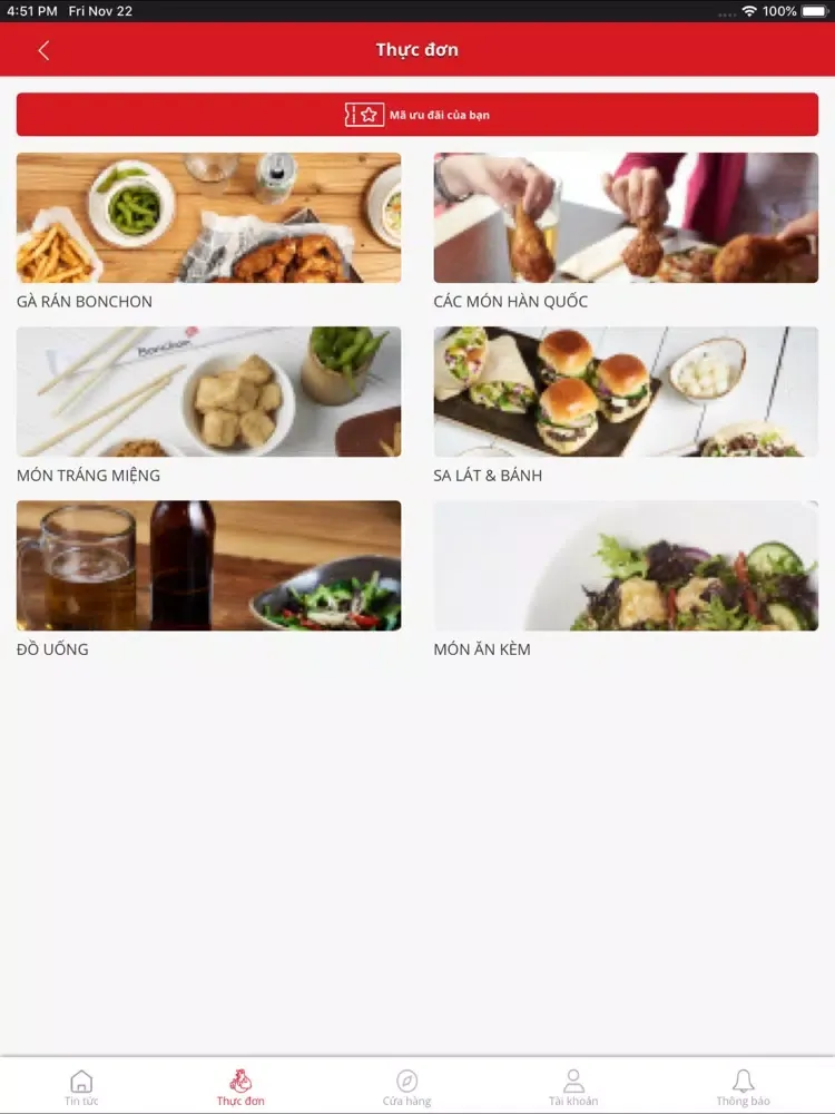 Bonchon VN iPad 應用截圖