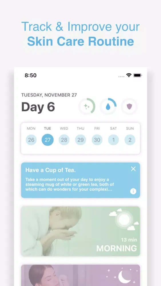 BeSkin: Skin Care Coach স্ক্রিনশট