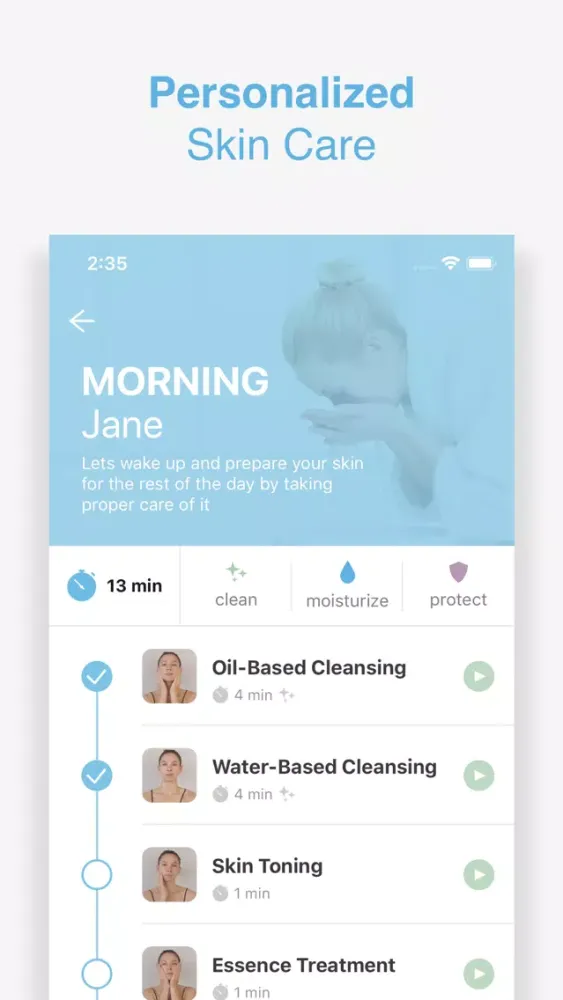 BeSkin: Skin Care Coach স্ক্রিনশট
