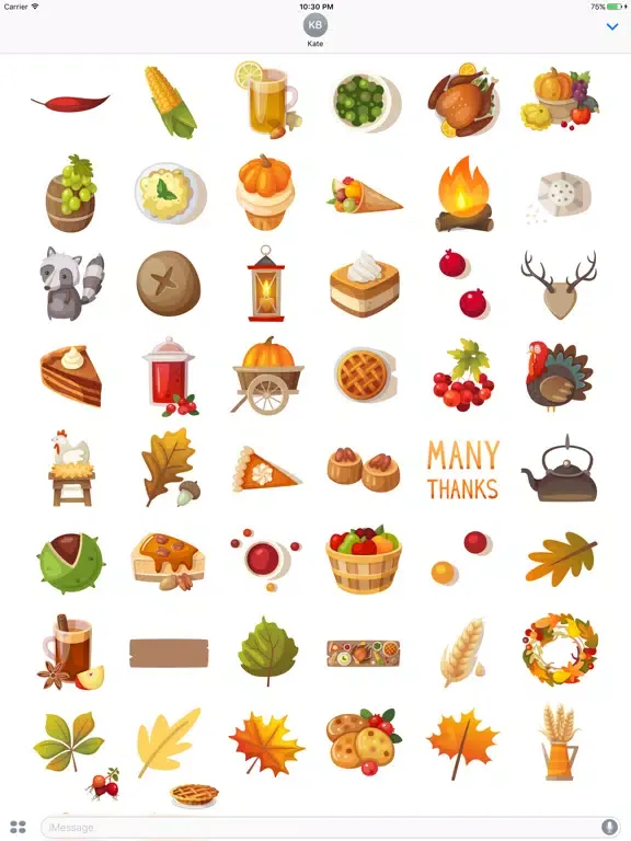 Hipster Thanksgiving iPad  Screenshots