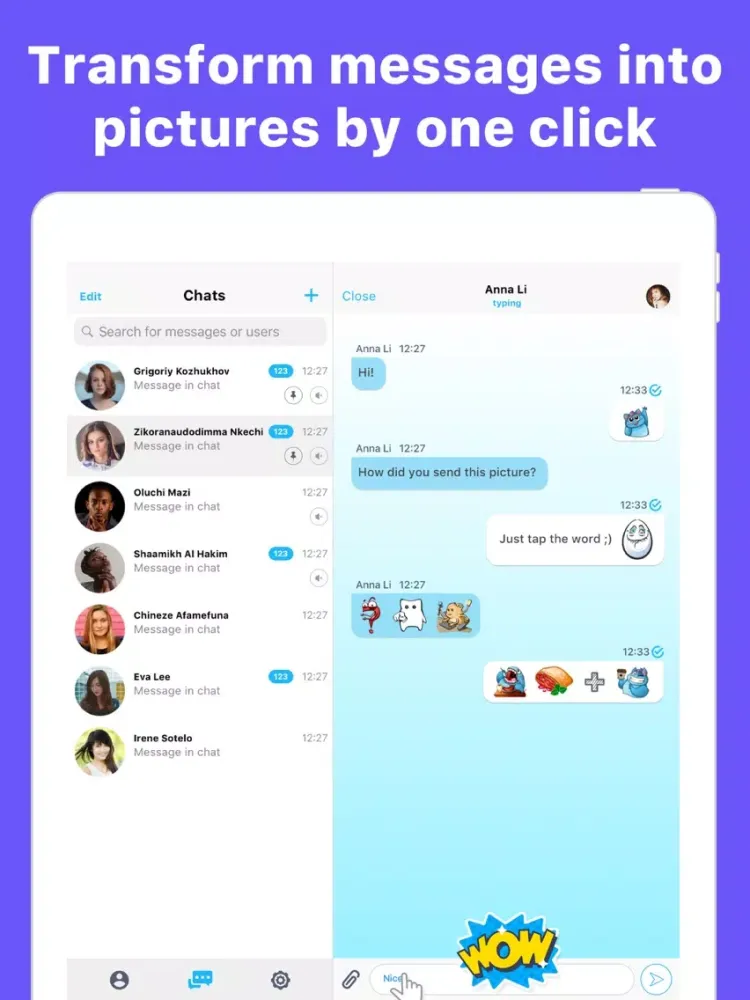Funtome Messenger: Chat & SMS iPad  Ekran Görüntüleri