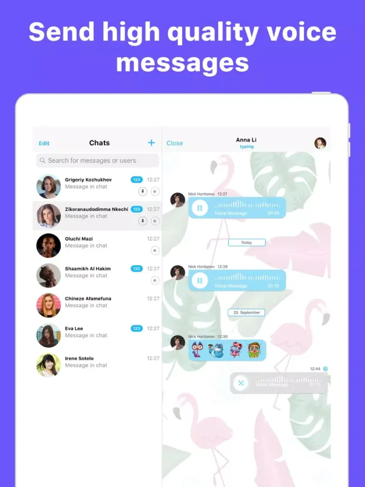 Funtome Messenger: Chat & SMS iPad  Ekran Görüntüleri