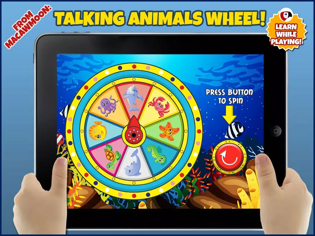 Скриншоты Talking Animals Wheel: Listen and Learn Words for Kids - Alphabet for Preschool - Macaw Moon iPad 