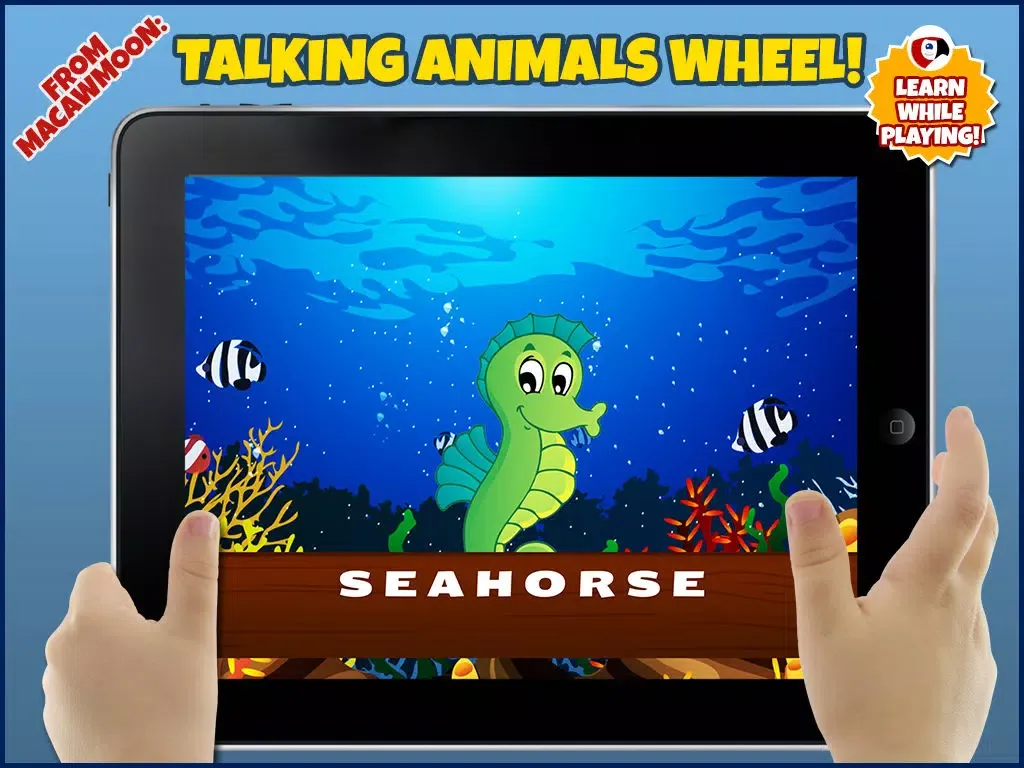 Скриншоты Talking Animals Wheel: Listen and Learn Words for Kids - Alphabet for Preschool - Macaw Moon iPad 