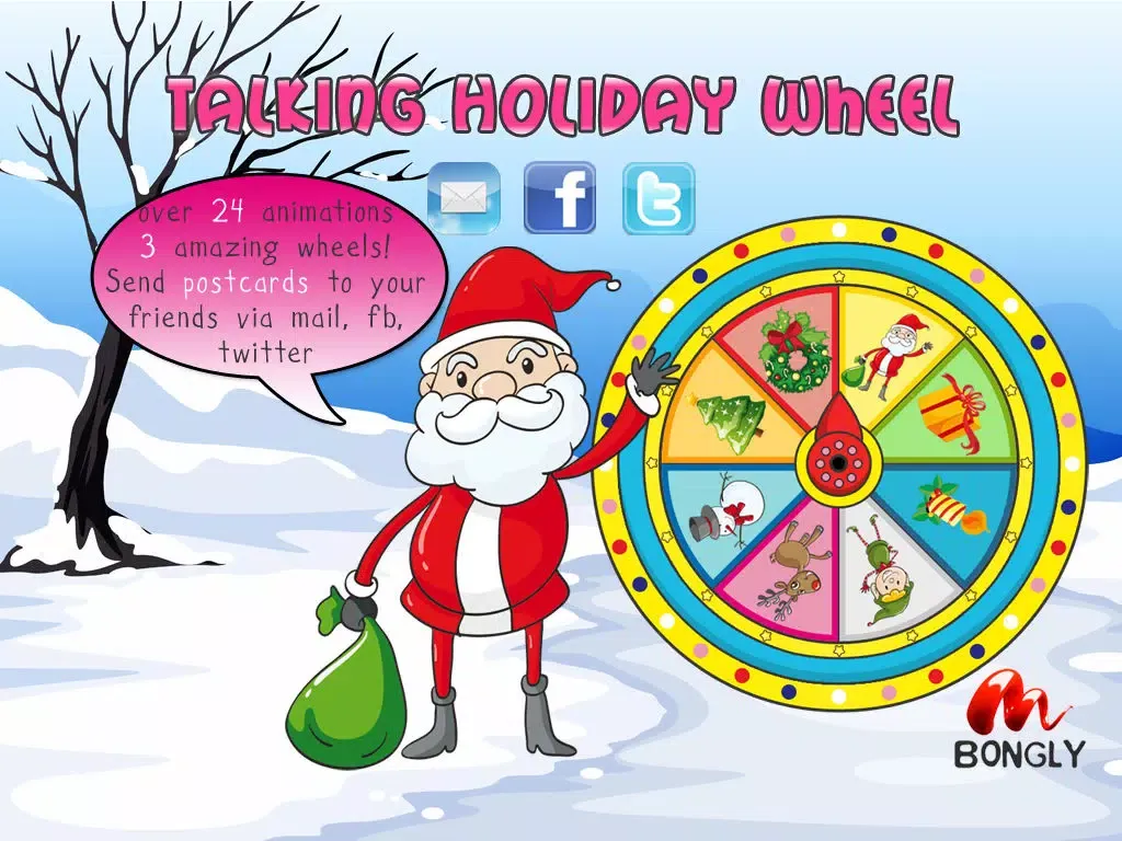 Talking Holidays Wheel: Christmas Halloween Summer iPad  سکرین شاٹس