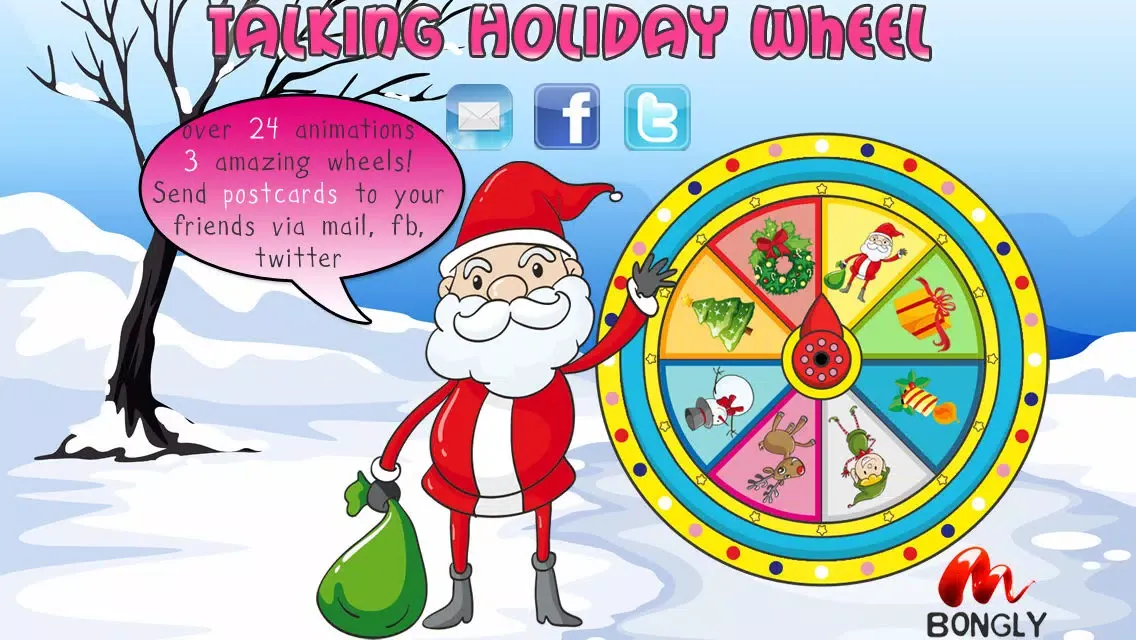 Talking Holidays Wheel: Christmas Halloween Summer سکرین شاٹس