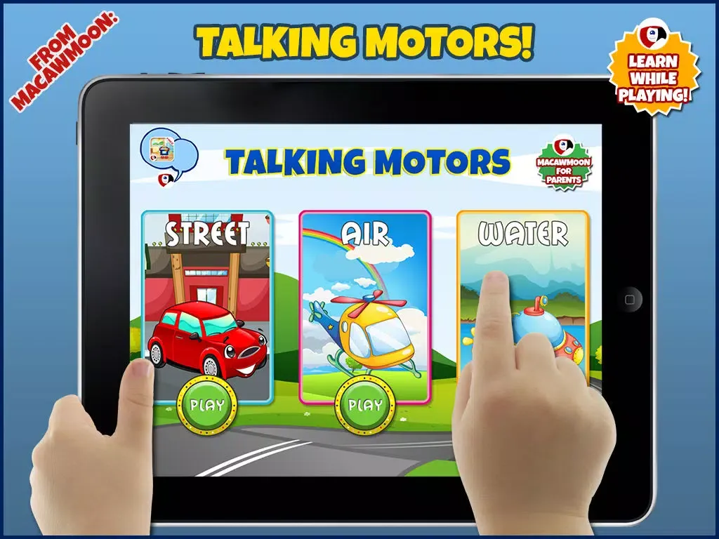 Скриншоты First Word Motors: Alphabet letters abc - Macaw Moon iPad 