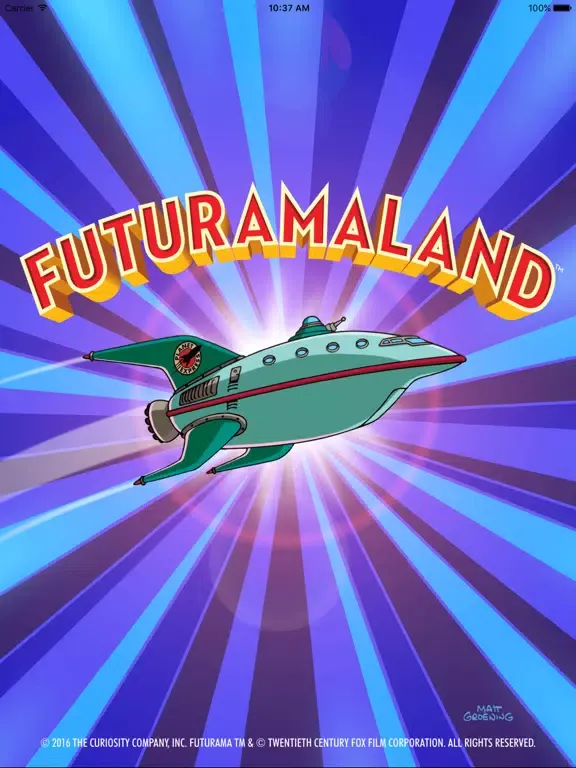 Tangkapan skrin Futuramaland iPad 