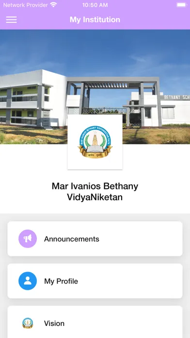 Tangkapan layar MIB VIDYANIKETAN