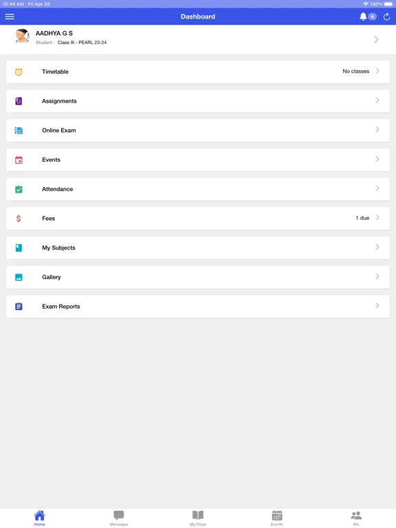 St.Rossello's school Mysuru iPad  Screenshots