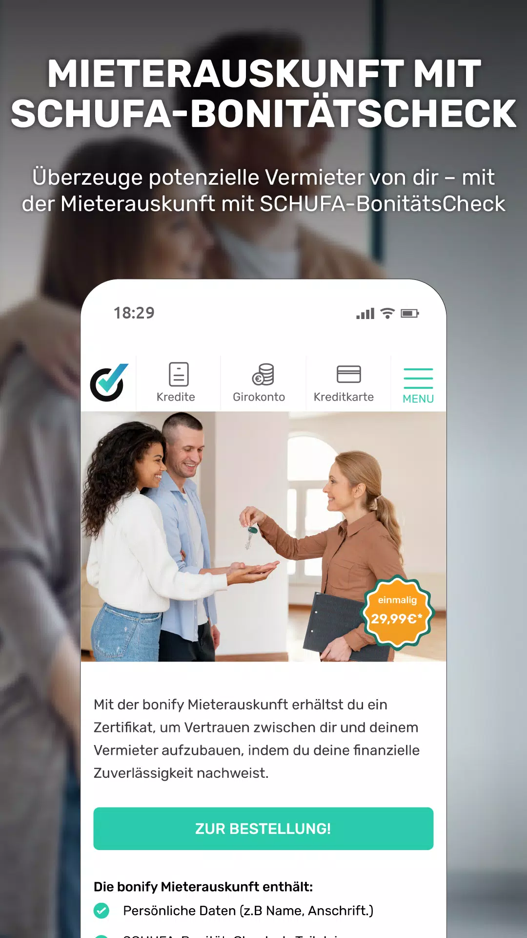 bonify Bonitätsmanager Screenshots