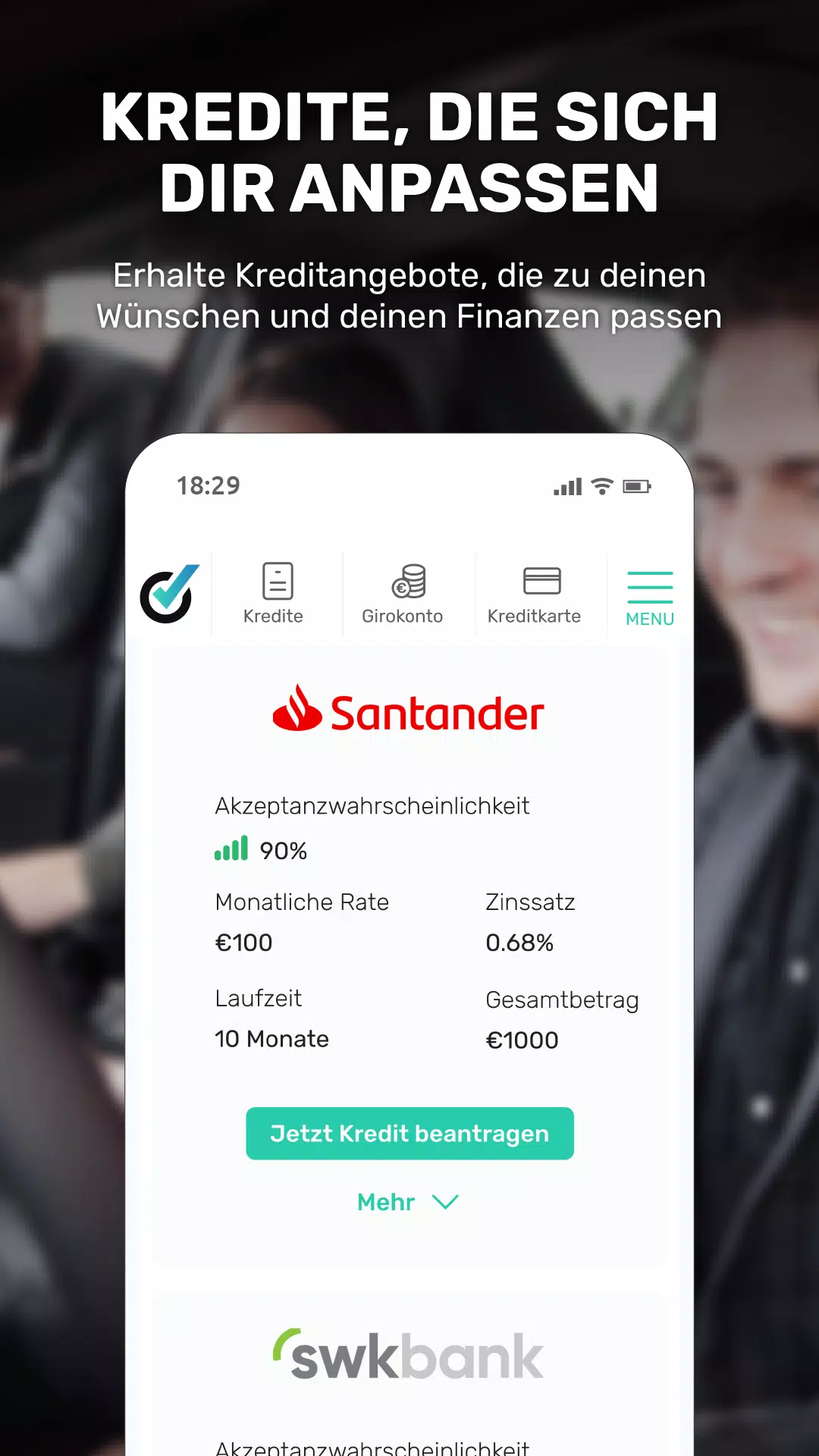 bonify Bonitätsmanager Screenshots
