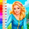 Princess paint Coloring book