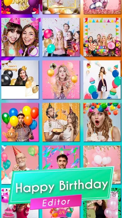 Tangkapan skrin Happy Birthday Video Editor