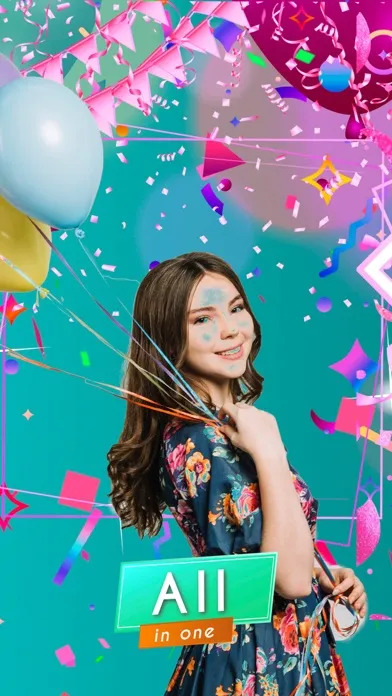 Tangkapan skrin Happy Birthday Video Editor