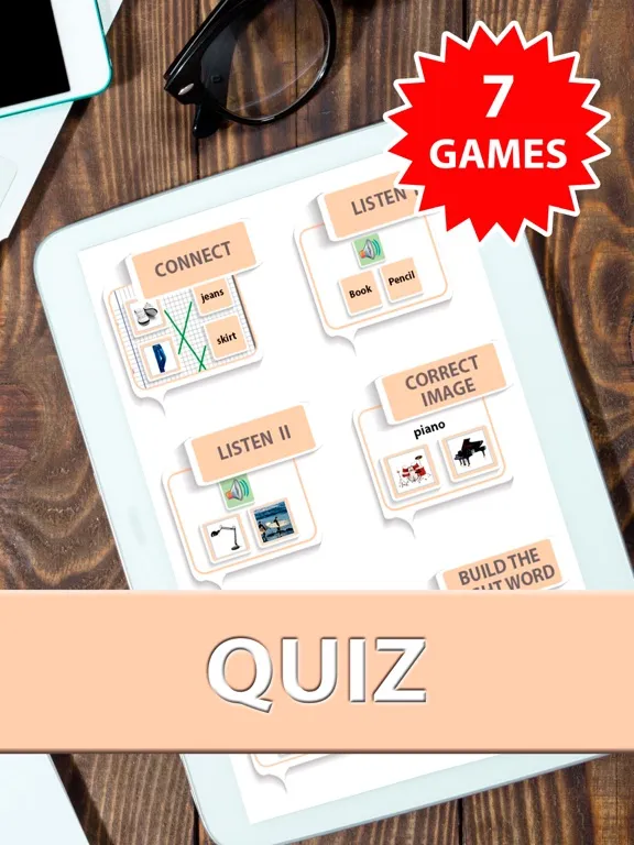 Learn and practice English vocabulary list & cards iPad 应用截图