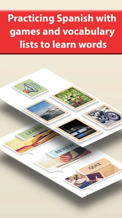 ภาพหน้าจอของ LEARN SPANISH Vocabulary - test and quiz games