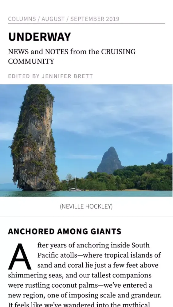 Captures d'écran de Cruising World Mag