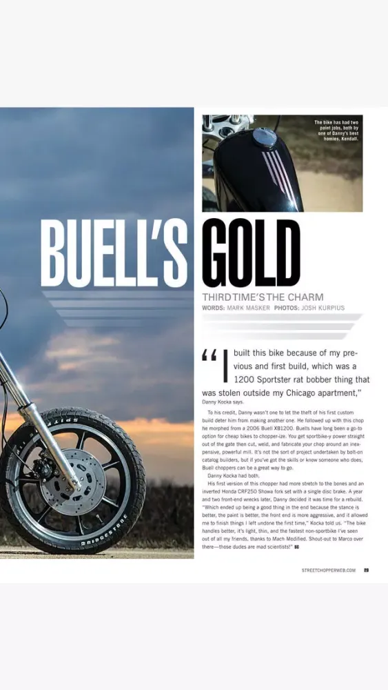 Ảnh chụp màn hình của Street Chopper Magazine