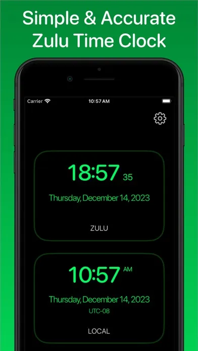 Zulu Time Now - UTC GMT Clock स्क्रीनशॉट
