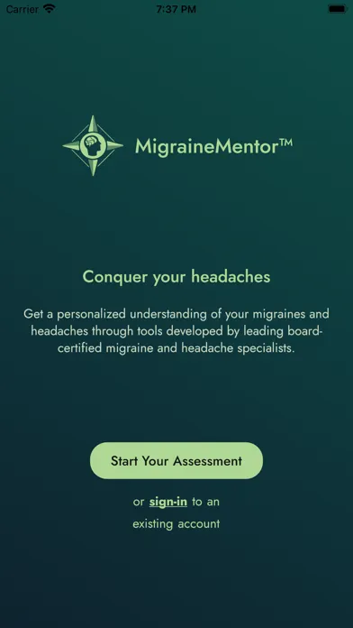 ภาพหน้าจอของ Migraine Mentor