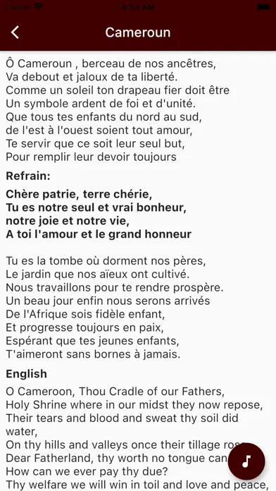 Capturas de pantalla de National anthems countries