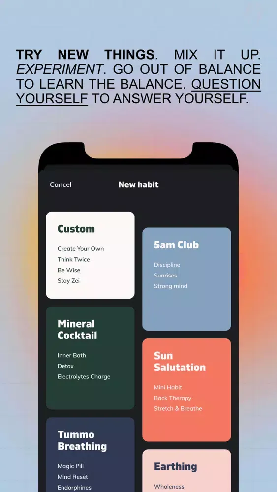 Bonzei: Routine Builder Screenshots