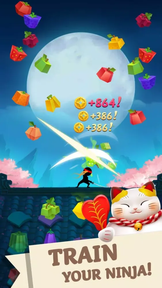 ภาพหน้าจอของ Merge Fruit Ninja