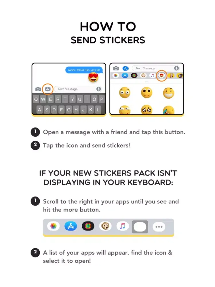 تصاویر Smiley Bigmoji 3D Stickers iPad 