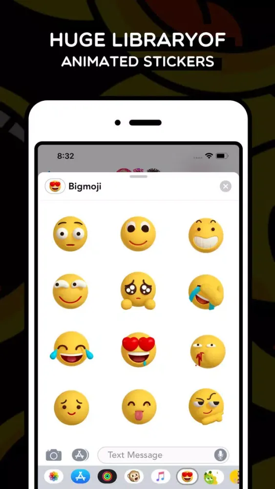 تصاویر Smiley Bigmoji 3D Stickers